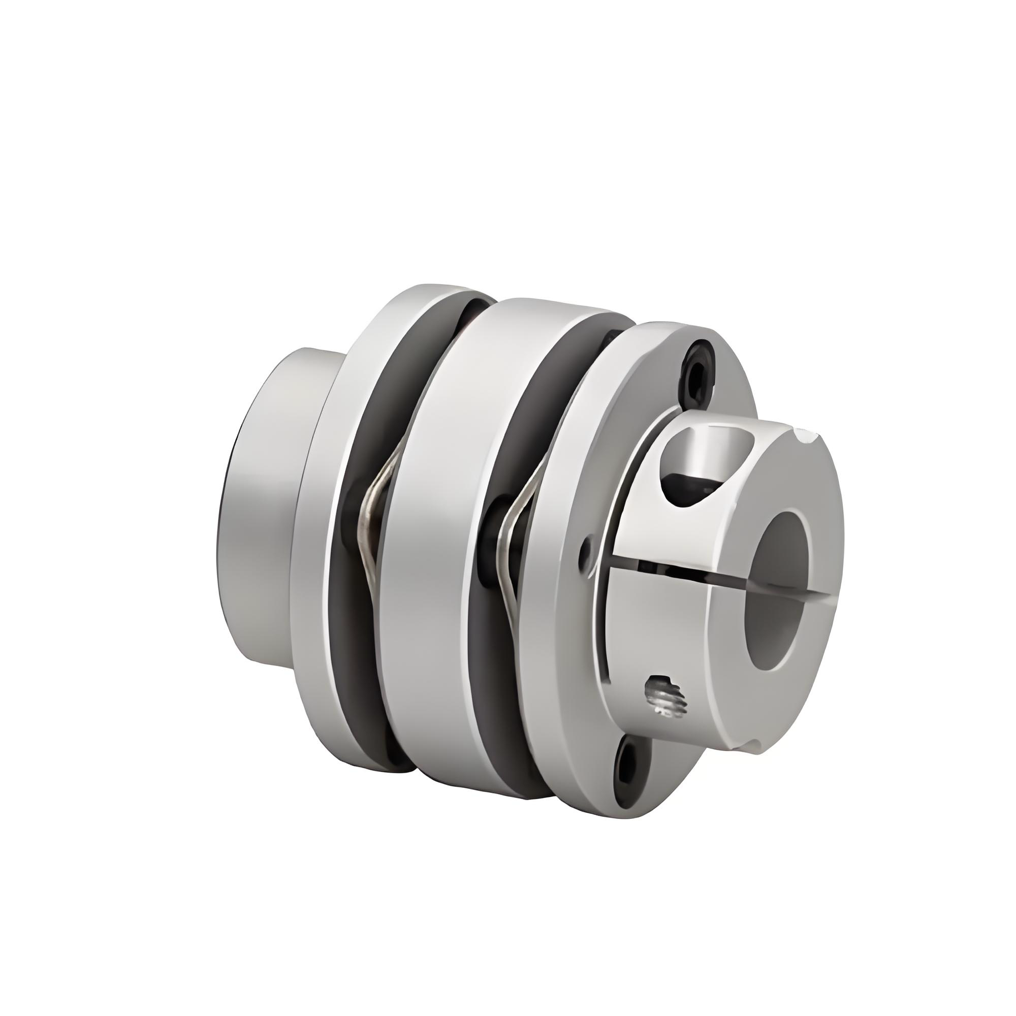 Type de pince d'accouplement d'arbre étagé à Double diaphragme en alliage d'aluminium Flexible haute Performance RSK-CPLT utilisé pour les machines électriques