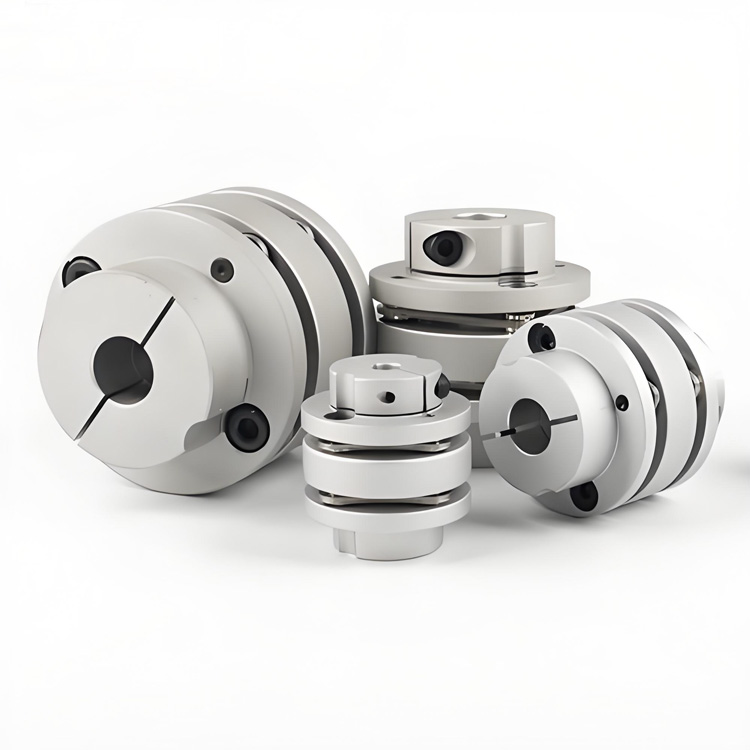Type de pince d'accouplement d'arbre étagé à Double diaphragme en alliage d'aluminium Flexible haute Performance RSK-CPLT utilisé pour les machines électriques