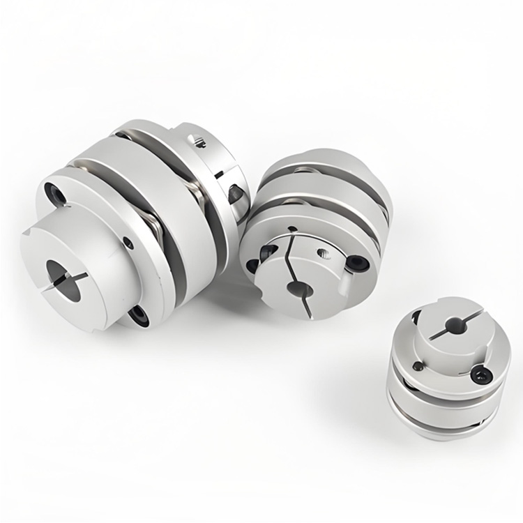 Type de pince d'accouplement d'arbre étagé à Double diaphragme en alliage d'aluminium Flexible haute Performance RSK-CPLT utilisé pour les machines électriques
