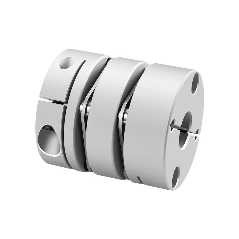 Le type de pince de couplage en alliage d'aluminium à disque à membrane durable RSK-CPL compense les écarts angulaires et axiaux