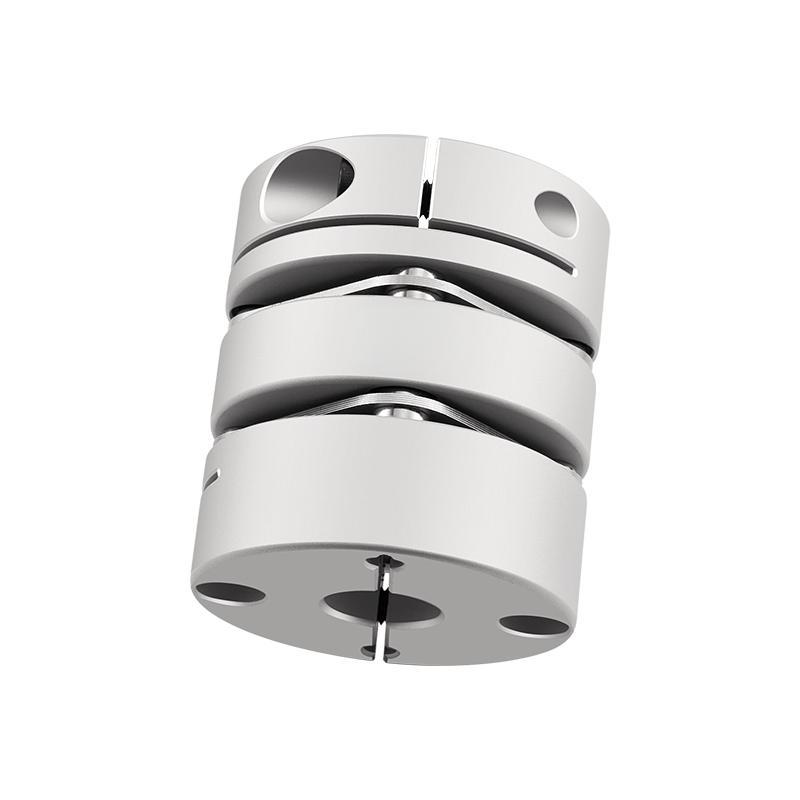 Le type de pince de couplage en alliage d'aluminium à disque à membrane durable RSK-CPL compense les écarts angulaires et axiaux