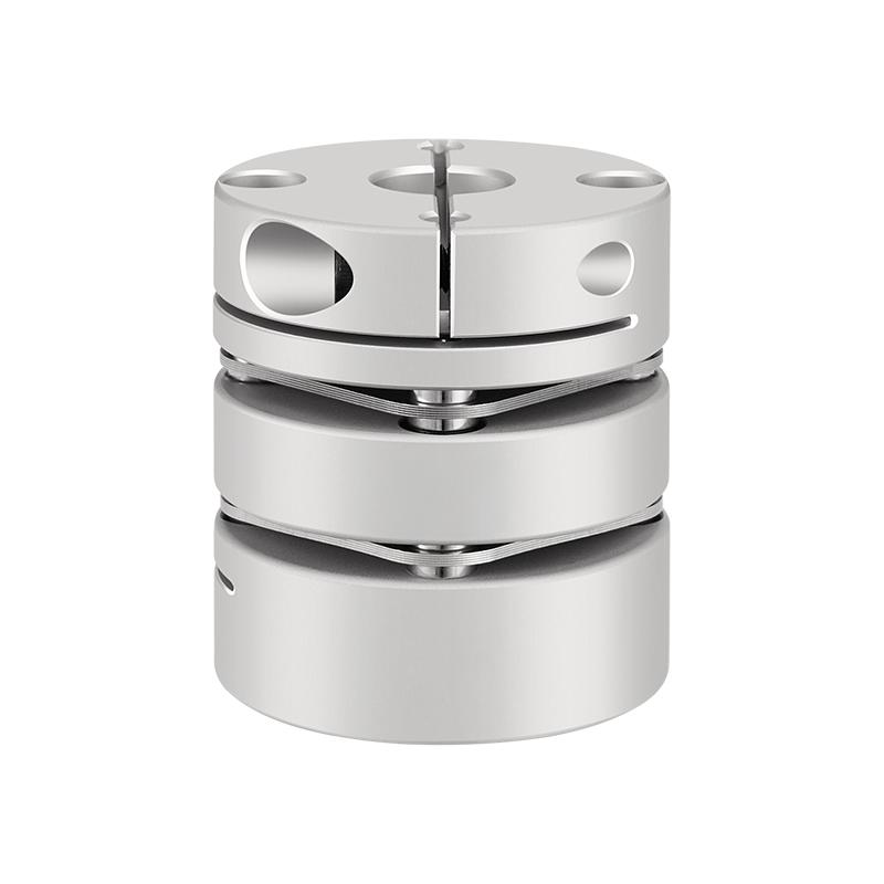 Le type de pince de couplage en alliage d'aluminium à disque à membrane durable RSK-CPL compense les écarts angulaires et axiaux