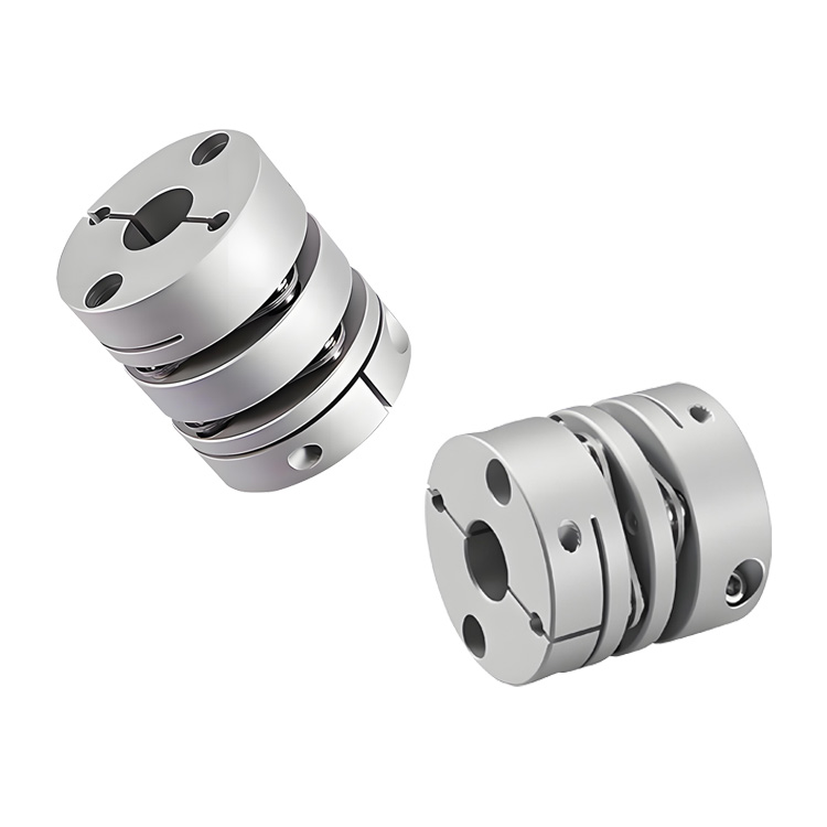 Le type de pince de couplage en alliage d'aluminium à disque à membrane durable RSK-CPL compense les écarts angulaires et axiaux