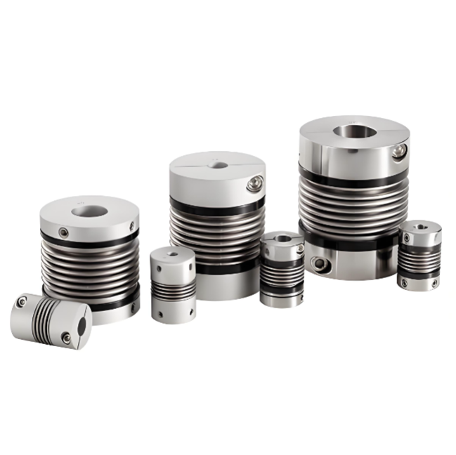 Accouplements à soufflet en alliage d'aluminium RSK-CPR Le type à vis compense plus efficacement les écarts radiaux, angulaires et axiaux